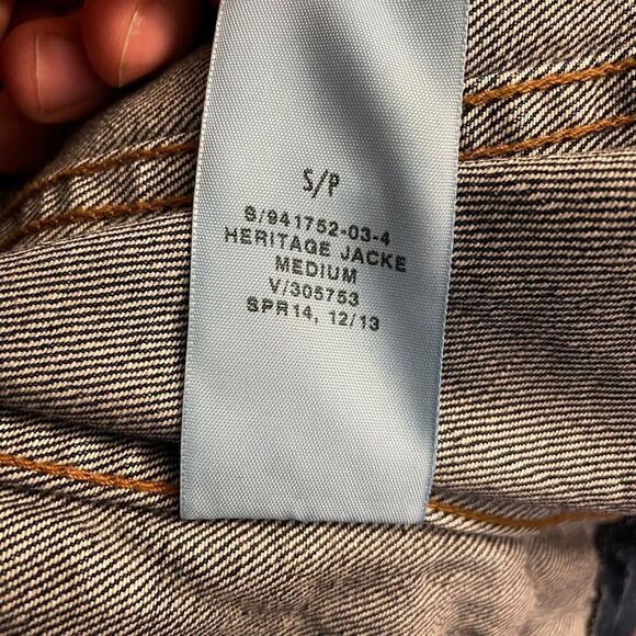 gap Blue Denim Distressed Jacket - Picture 7 of 11